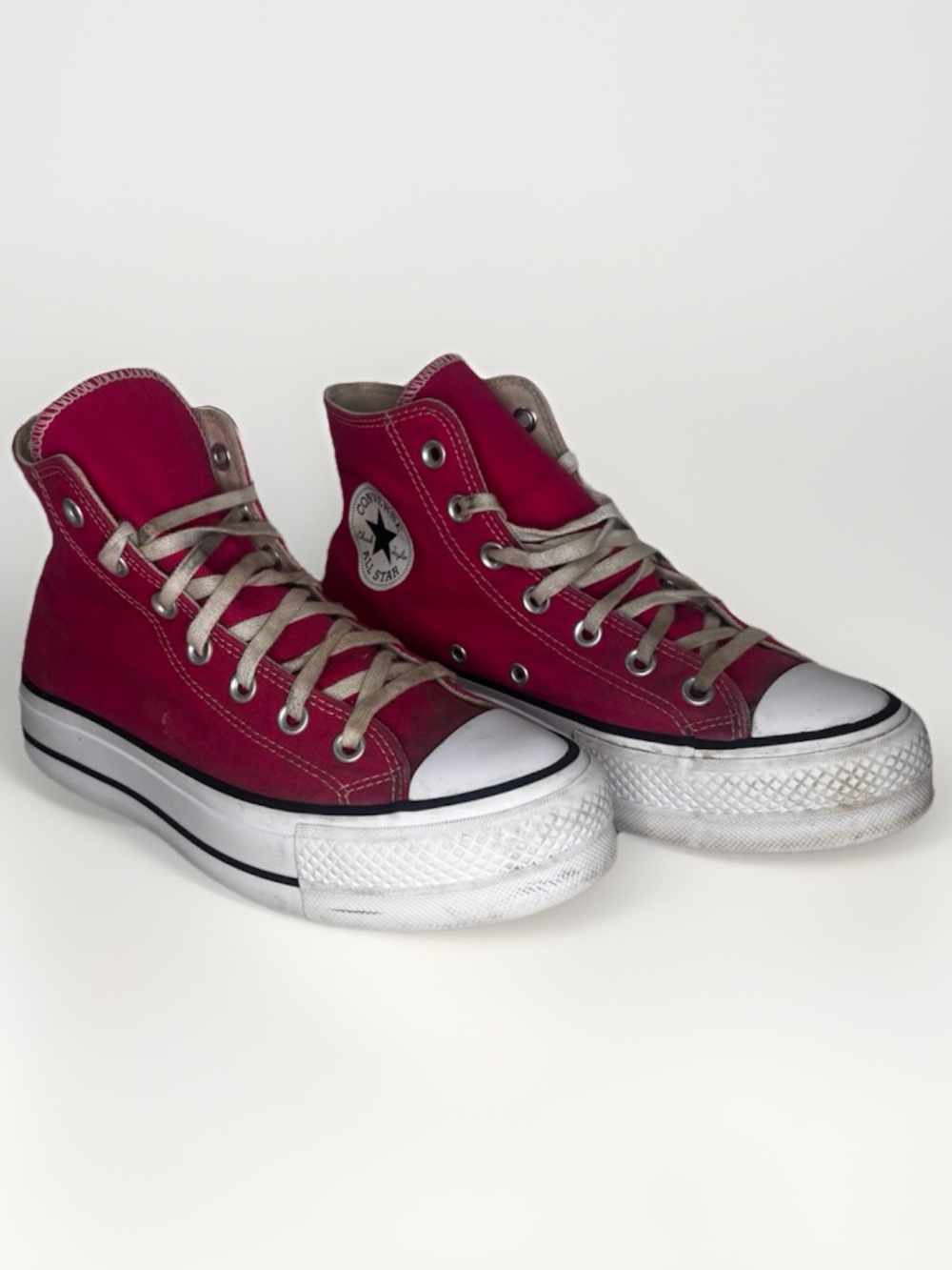 Converse High Top Sneakers - bright pink